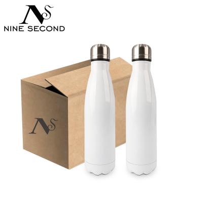 China PORTABLE Warehouses Overseas Eco-friendly Sports Vacuum Double Wall Stainless Steel Cola Sublimation Insulated Water Bottle for sale