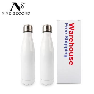 China PORTABLE 17oz Sublimation Vacuum Cola Shape Water Bottle 304 Stainless Steel Wall Vacuum Insulation Double Sports Thermos for sale