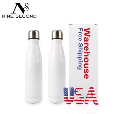 China Amazon Amazon Bottle Double Wall Sublimation Blank Stainless Steel PORTABLE Hot Steel Vacuum Insulated Water Bottle Cola Shaped Water Bottle for sale