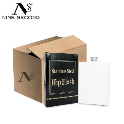 China Wholesale 8oz Stainless Steel Sublimation Hip Flask Viable Customized Blank for sale