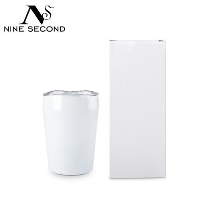 China Custom Egg Sheaped 304 Double Wall Vacuum Insulated Stainless Steel 8oz Sublimation Wine Tumbler For DIY Printing for sale