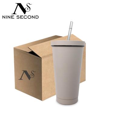 China Wholesale Viable Metal Travel Coffee Mug Stainless Steel Double Wall Insulated Tumbler Mugs Bulk Custom Sublimation Mugs With Straw for sale