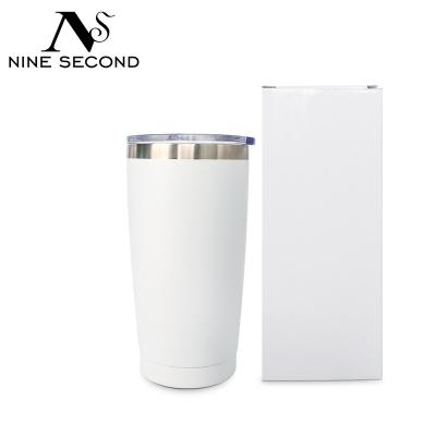 China Custom Viable Custom Vacuum Insulated Double Wall Stainless Steel Luxury Coffee Mug Sublimation Straight Tumbler With Lid for sale