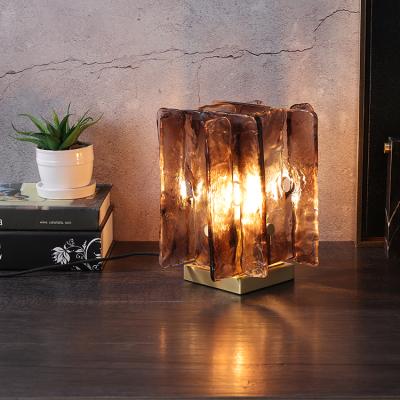 China Luxury Home Art Decor Crystal Led Lamp All Brass Designer Decor Bedroom Bedside Lamp Table Light Postmodern Postmodern Living Room Table for sale