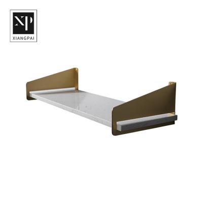 China High Quality Standard Toilet Hook Bathroom Wall Mounted Polished Brass Shelf Viable for sale