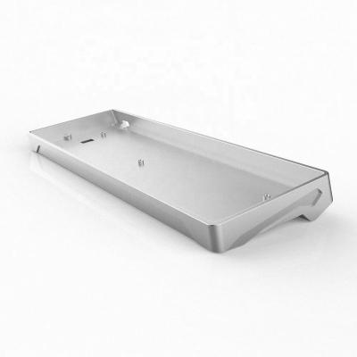 China Automation Custom Design Precision Keyboard Case 60% Aluminum Machined Mechanical Keyboard Housing for sale