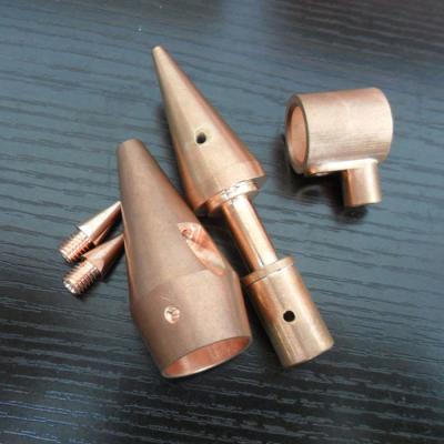 China Precision Brass Copper 3D Printer Customized CNC Parts Brass Spinning Bronze CNC Machined 3D Printer Nozzle for sale