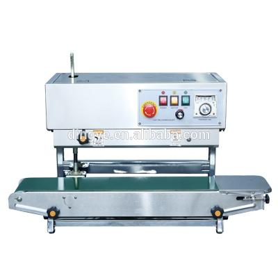 China FR-900V Chemical Continuous Vertical Band Sealer Machine With Steel Printing For Date for sale