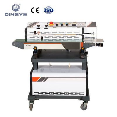 China LF1080B Commodities Continuous Air Suction and Gas Band Sealer Rinse Vacuum Inflating Bag Sealing Machine with Code Printer for sale