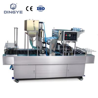 China BG60P Automatic Plastic Beverage Cup Filling and Sealing Machine (For Four Cups) for Liquid and Paste Material Sticky Filling for sale