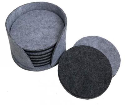 China Eco-Friendly Modern Classic Direct Selling Sustainable Wool Felt Around Coasters for sale