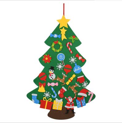 China Christmas Tree Felt Diy Detachable Ornaments Kids Wall Hanging 3d Xmas Gifts Home Listing 2021 Festival Decoration New For Xmas Decorations for sale