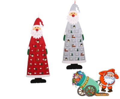 China Festival Decoration Good Quality Pafu Wall Hanging Christmas Gifts Christmas Home Decorations Felt Christmas Tree For Kids With Detachable Ornaments for sale