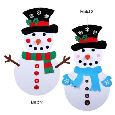 China Environmental protection/hot sale fashion environmental protection polyester felt christmas snowman for space decoration for sale