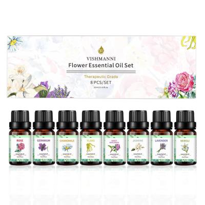 China 10ML Rose Geranium Aromatherapy Essential Oils Set Multi Scent for sale