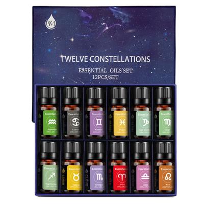 China Multipurpose 12pcs Aromatherapy Essential Oils Set , Organic Essential Oil Set 10ml for sale