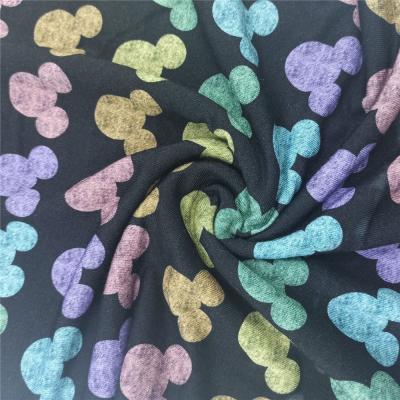 China Wholesale Custom Bamboo Stretch Digital Printed Fabric Spandex Knit Fabric For Clothes for sale