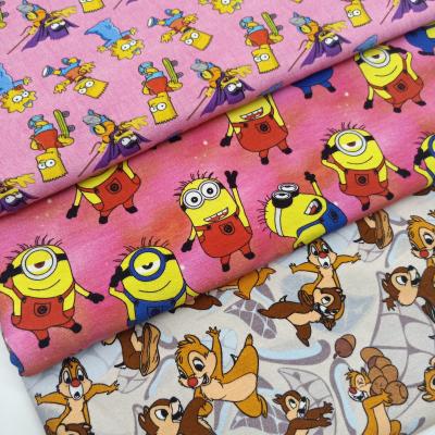 China Wholesale Shrink-Resistant No MOQ Custom Printing 220gsm Cotton Spandex Jersey Fabric Cotton Knitted Fabric for sale