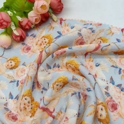 China Anti-static rayon challis fabric 100% spun viscous rayon printed print rayon fabric viscous wholesale viscose for sale