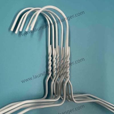 China 16inch Blue Clothes Wire Hanger For Dry Cleaner Te koop