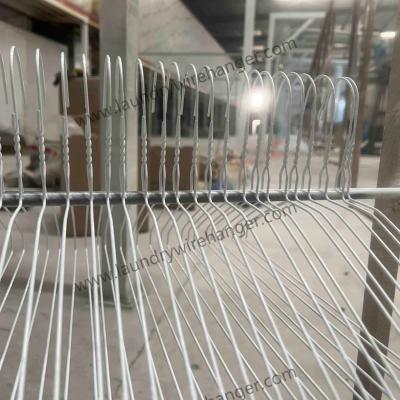 China 18inch Disposable Wire Suit Hanger For Dry Cleaner Te koop