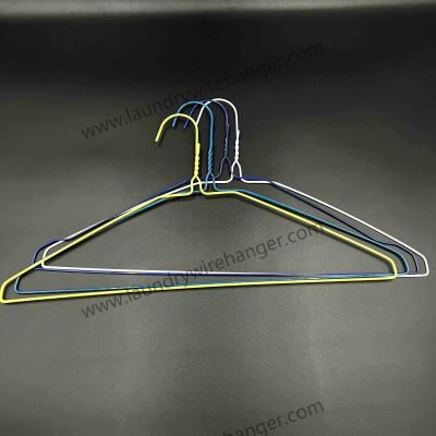 China 18inch Disposable Dry Cleaner Hanger For Laundry Shop-Multi color zu verkaufen