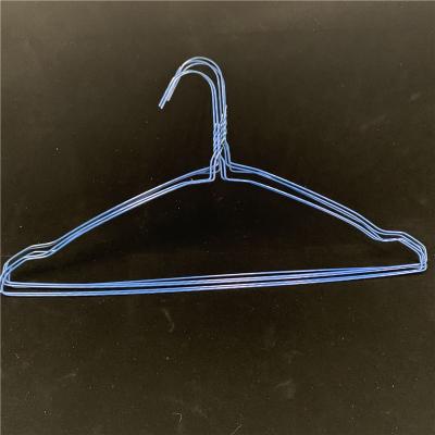 China Stretched Custom Wire Hanger , 1.9mm Powder Coated Laundry Shirt Hanger for sale