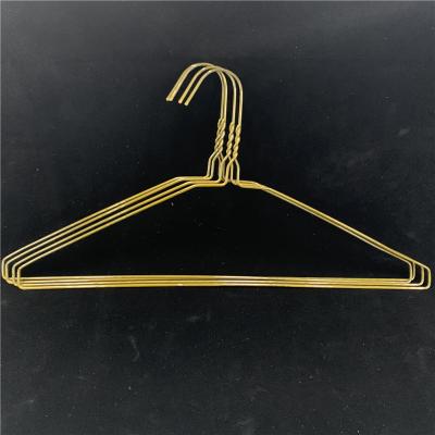 China Stretched Clothes Wire Hanger 16 Inch Size 13.5 Gauge Diameter Multi Color for sale