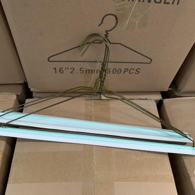 China 16 Inch Thin Clothes Hangers , 13.5 Gauge Heavy Duty Metal Clothes Hangers for sale