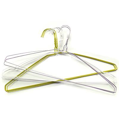 China Heavy Duty Ultra Thin Space Saving 2.1mm Steel Wire Hangers for sale