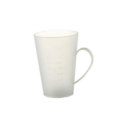 China 1000ML Wholesale Disposable White Transparent Plastic Measuring Cups Jug Eco-friendly Plastic Measuring Jug for sale