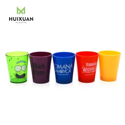 China High quality PS clear/customized 15ml 30ml small plastic shot cups shot glass wine glass cup for sale