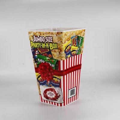 China Microwavable Plastic Bucket Chicken Bucket Cup 32oz Plastic Fried Popcorn Cup for sale