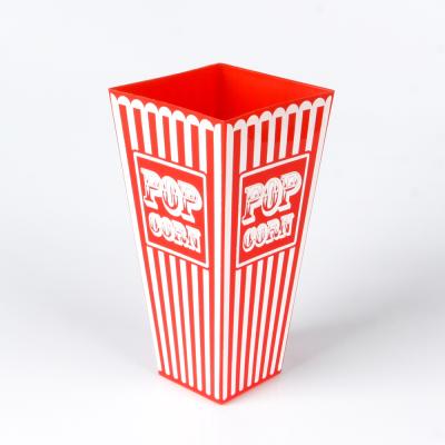 China Eco-friendly PP Plastic Popcorn 1L Hard Plastic Bucket For Wholesale for sale