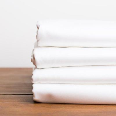 China Nondisposable Hot Sale 100% Egyptian Cotton White Five Star Hotel Sheet Set for sale