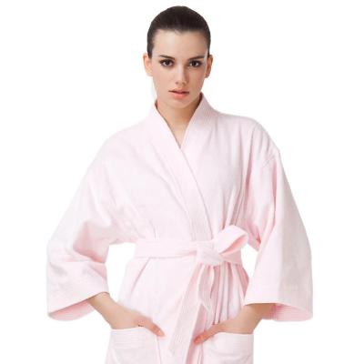 China Hotel Luxury QUICK DRY Comfortable Cotton 100% Star Solid Color Terry Bathrobe for sale