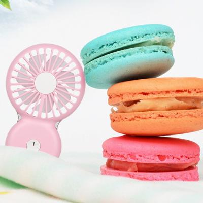 China 2022 low noise new creative designed mini Macaron with LED light portable practical handheld rechargeable ABS USB low noise desktop mute for sale