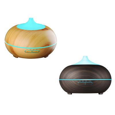 China Large Grain LED RV 550ML De Humidificadores De Space Aroma Wooden Ultrasonic Evaporative Personal Essential Oil Diffuser Steam/Air Humidifier for sale