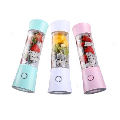 China High Quality Device 4400mAh 6 Glass Blades Safety Charging 480ML Mini Borosilicate USB Rechargeable Low Noise Portable Juicer Blender for sale