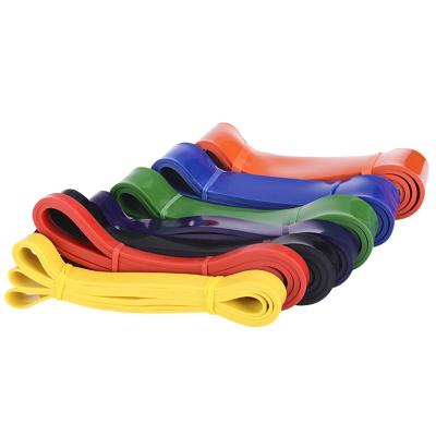 China Thick Latex Resistance Band Yoga Body Exercise Band Elastic Band 2080 Circle Hip Ring Hip Ring Tension Rope Squat Rope for sale