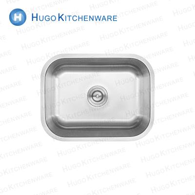 China Without kichen faucet manufacturer professional farmhouse SUS304 18 gauge bathroom stainless steel pull sinks for sale