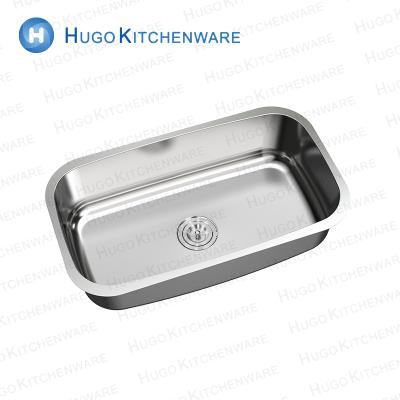 China Without Faucet 304 Stainless Steel RV Bar Basin Undermount Bowl Mini Small Kitchen Sinks Rectangular Single Sink for sale