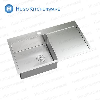 China Without Faucet Factory Wholesale Customize Stainless Steel Kitchen Sinks Modern Design Double Bowl Handmade Kitchen Sink for sale