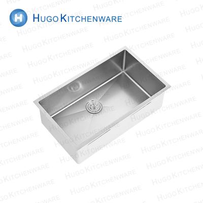 China Without Faucet Stainless Steel Kitchen Sink Single Bowl Handmade Sink for sale