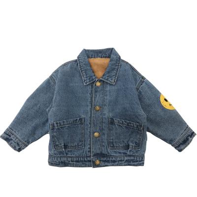 China High Quality Hip Hop Thicken Warm Corduroy Children Clothes Jeans Wear Winter Clothes Cover Up Children Boy Girl Winter Coat for sale