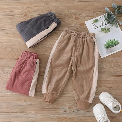 China Hip Hop for boys and girls casual pants autumn and winter loose straight pants thickened pants running solid color sports pants for sale