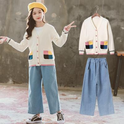 China Wholesale Customizable Long Seeve Toddler 2 PCs Hip Hop Boutique Bell Gears Kids Girls Bottom Outfit for sale