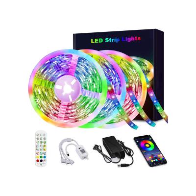 China Bedroom Led Strip Lights 32.8ft RGB Color Changing With 44 Keys Remote And 12V Power Supply For Bedroom Kitchen Home Decoration for sale