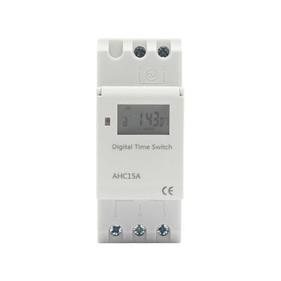 China THC15A AHC15A Gray Cover 3V CR2450 Lithium Battery Din Rail 220V 25A Timer Switch THC15A for sale