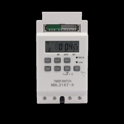 China New Design NBL316T-X 12v DC 220v AC 240v 380v 7 Day Weekly 30A Digital Electronic Countdown Timer Programmable Timer Switch for sale